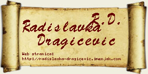 Radislavka Dragičević vizit kartica
